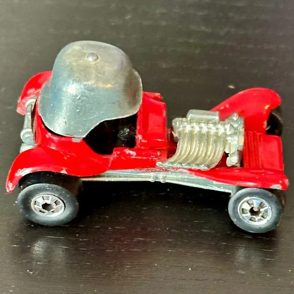 Vintage Hot Wheels Red Baron 1969 Mattel Diecast Car Redline Silver - Picture 2 of 6